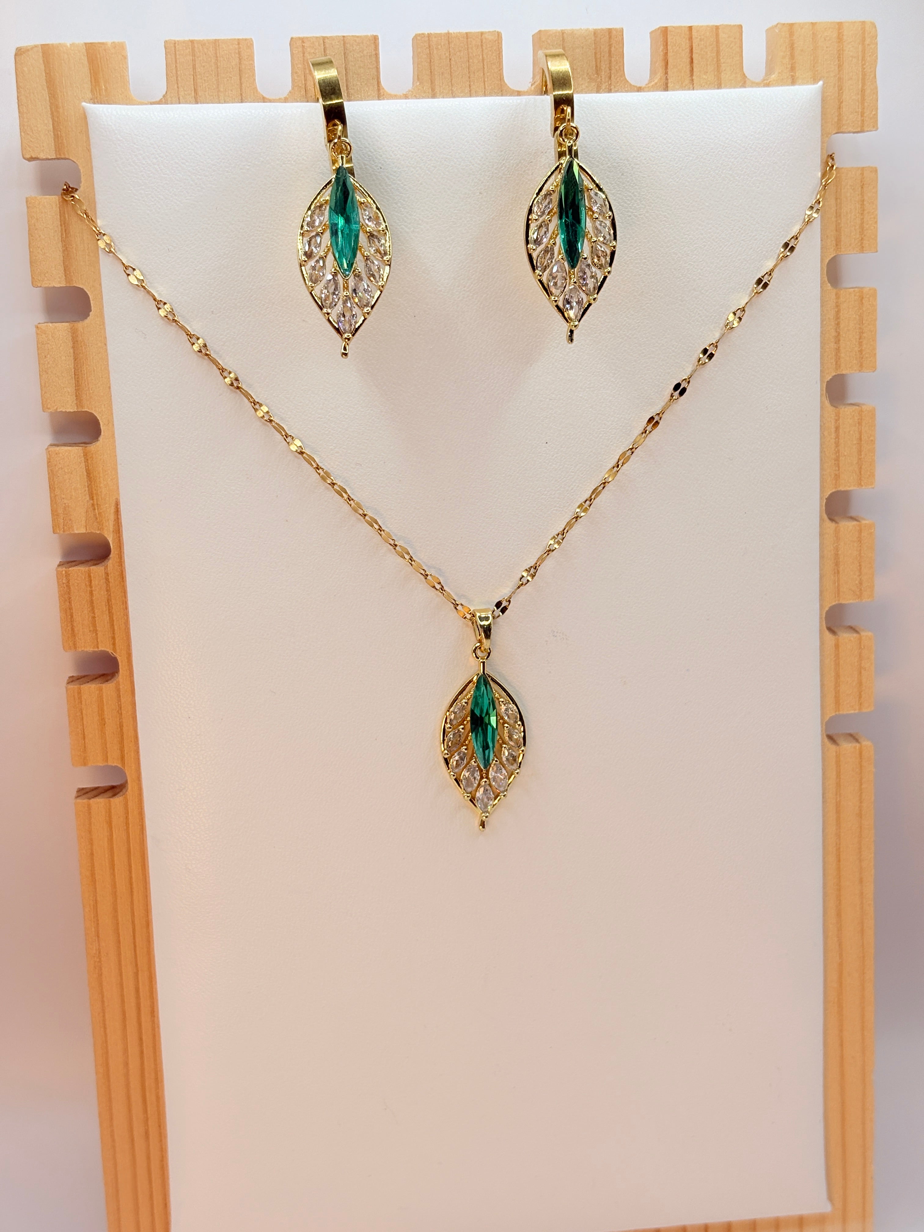 Conjunto de hojas elegante