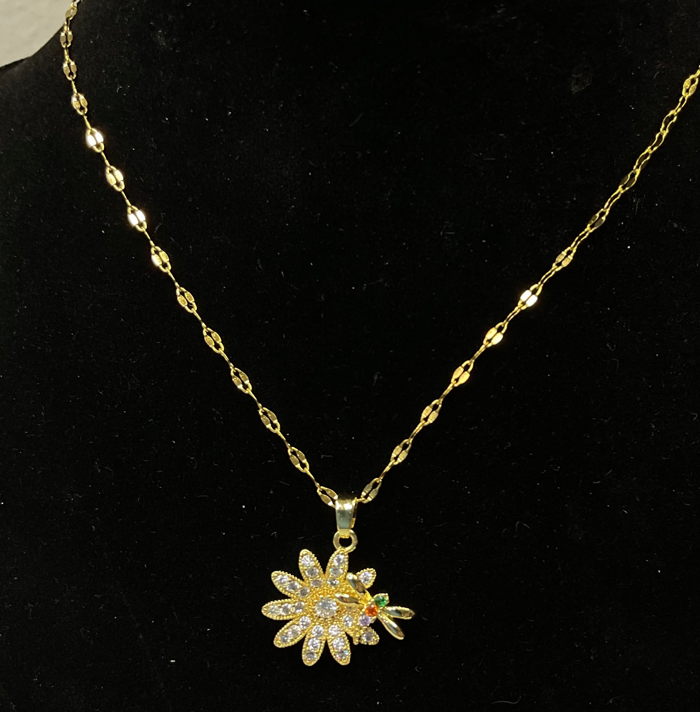 Crystal Flower Necklace