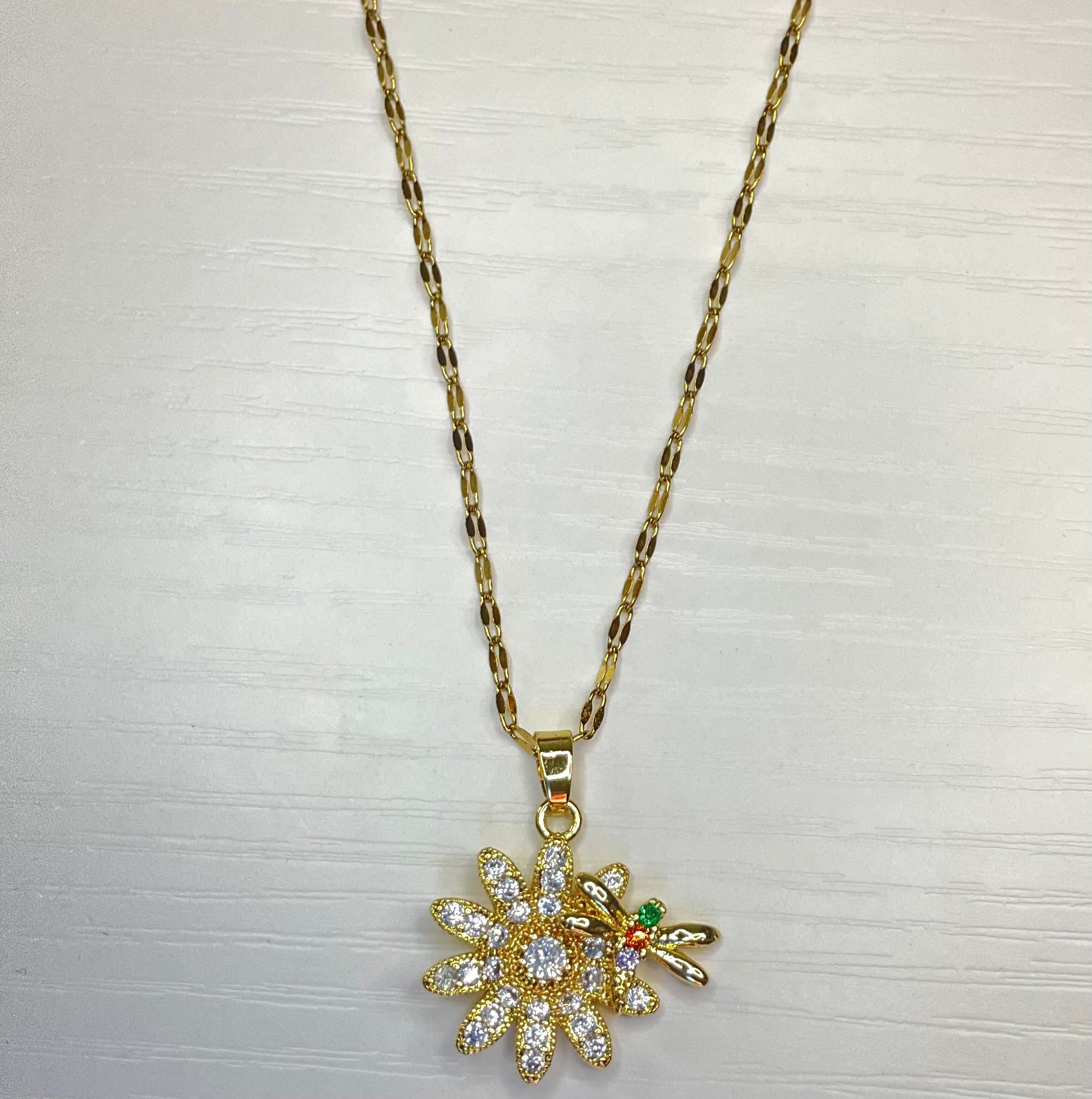 Crystal Flower Necklace